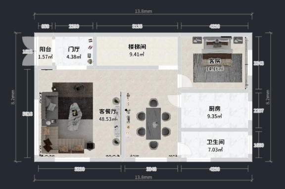 一層戶型圖